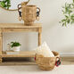 Natural Water Hyacinth Chain Handle Basket Collection image number 0