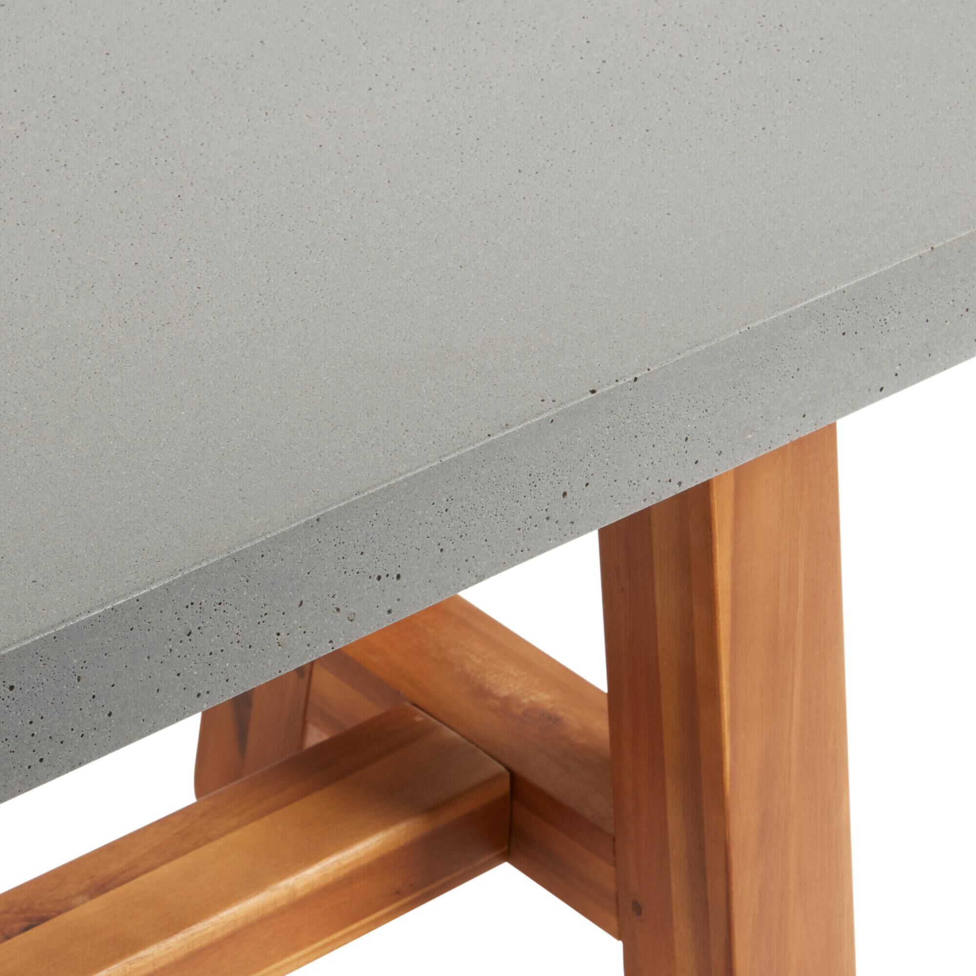 World market top concrete table