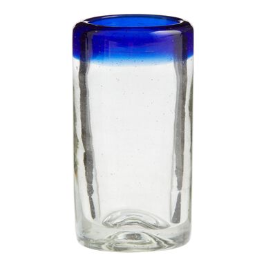 Rocco Blue Handcrafted Recycled Shot Glass Rocco Blue Handcrafted Recycled Shot Glass