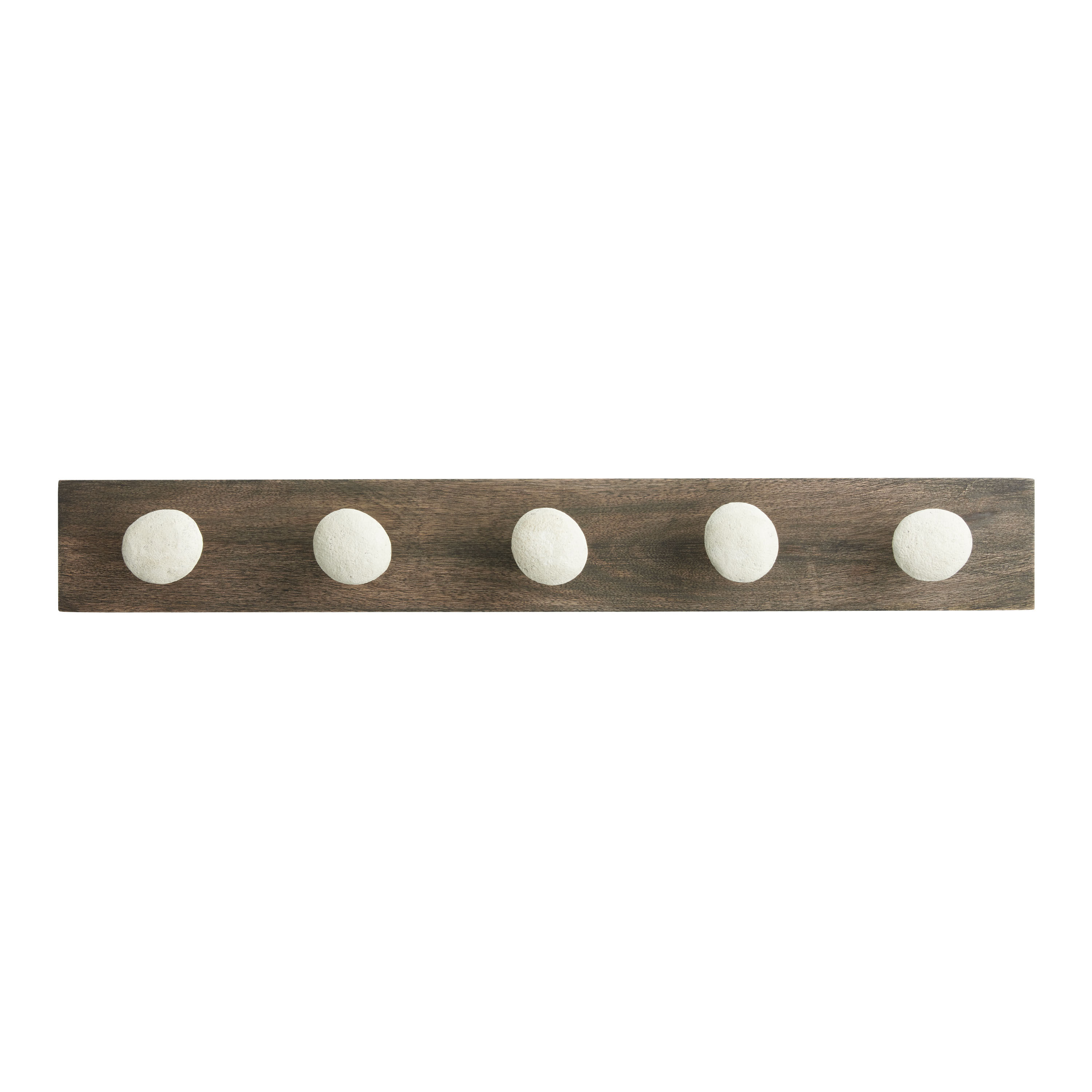 Stone Hook Wood Wall Rack