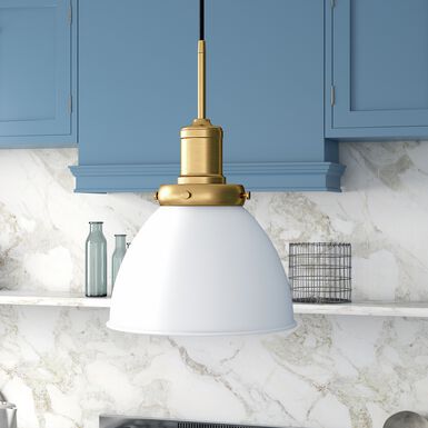 Iris Brass And Metal Dome Pendant Lamp Iris Brass And Metal Dome Pendant Lamp