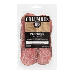 Columbus Sliced Peppered Salami