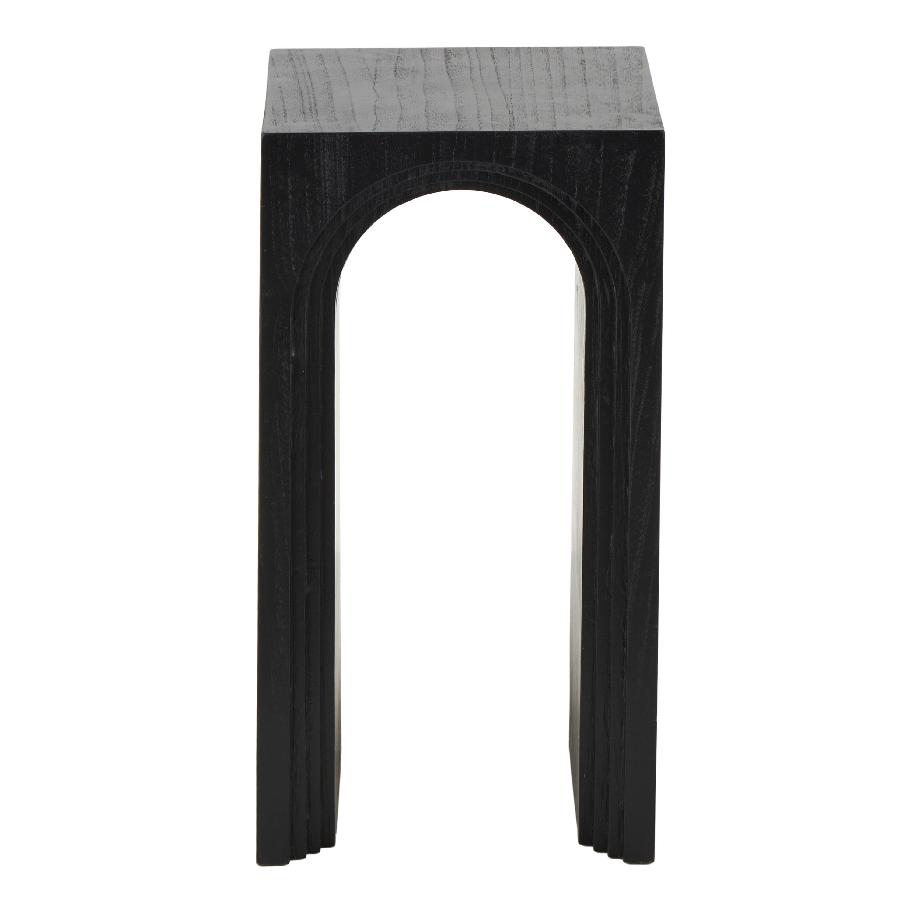 Elysia Carved Wood Arch Cutout End Table image number 2