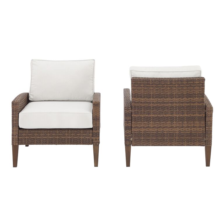 Capella All Weather Wicker Outdoor Armchair Set of 2 image number 3
