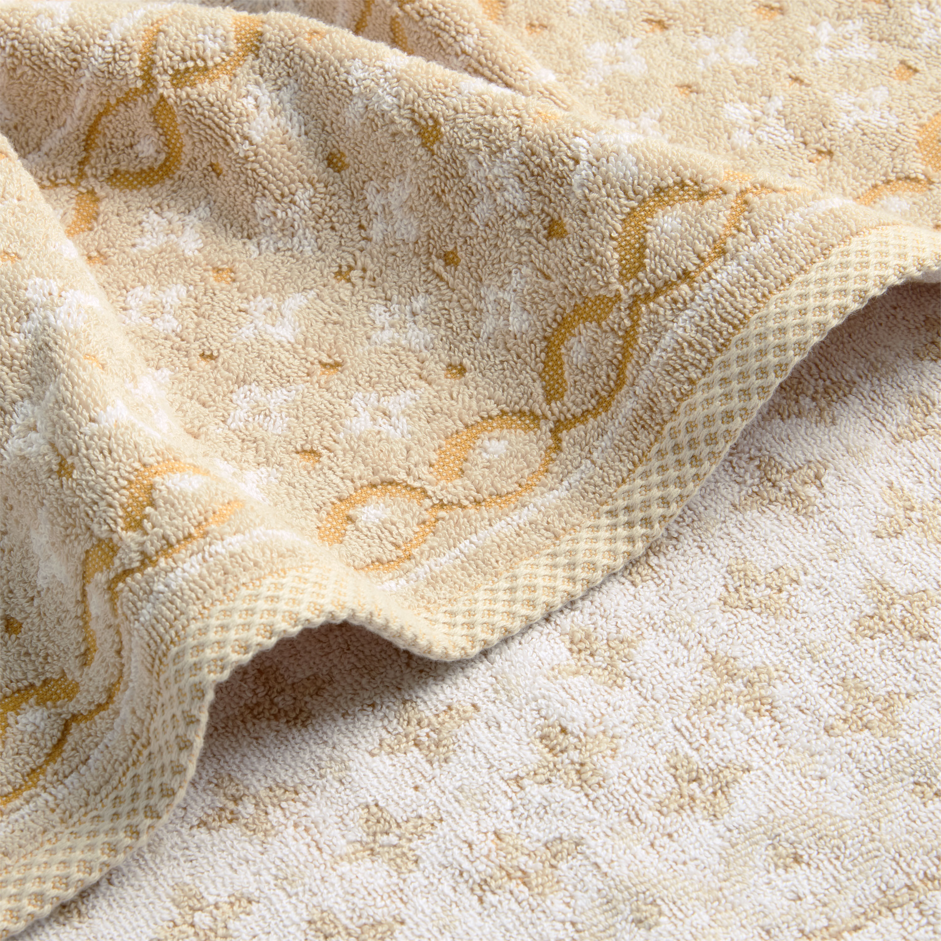 Leny Golden Yellow Floral Terry Bath Towel World Market