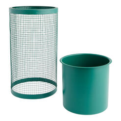 Metal Planter With Mesh Stand