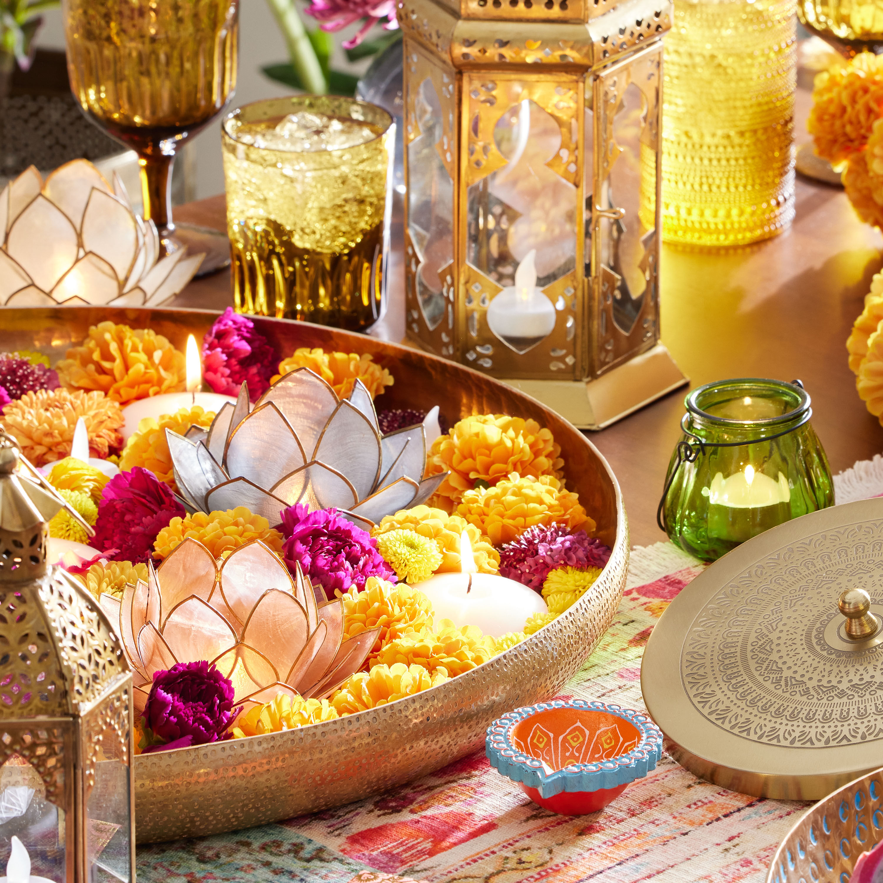 CRAFT Diwali Terracotta Diya Lamp 4 Pack image number 1