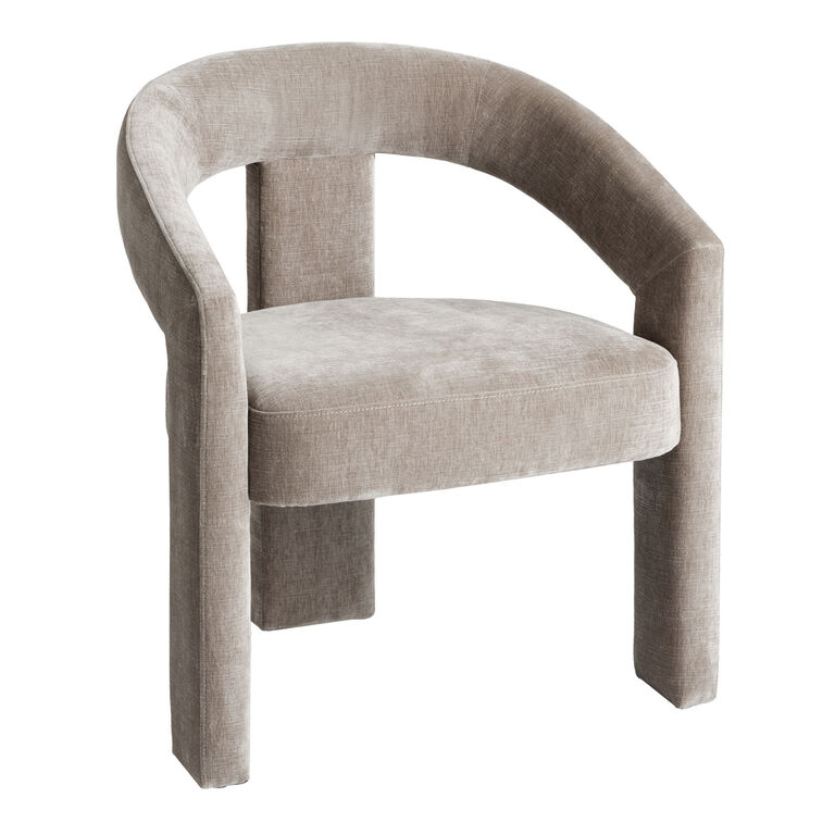 Eros Velvet Curved Dining Armchair Set of 2 - Modern Style