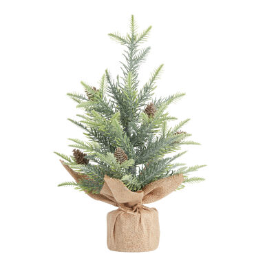 Artificial Tabletop Tree in Burlap Base Decor Artificial Tabletop Tree in Burlap Base Decor