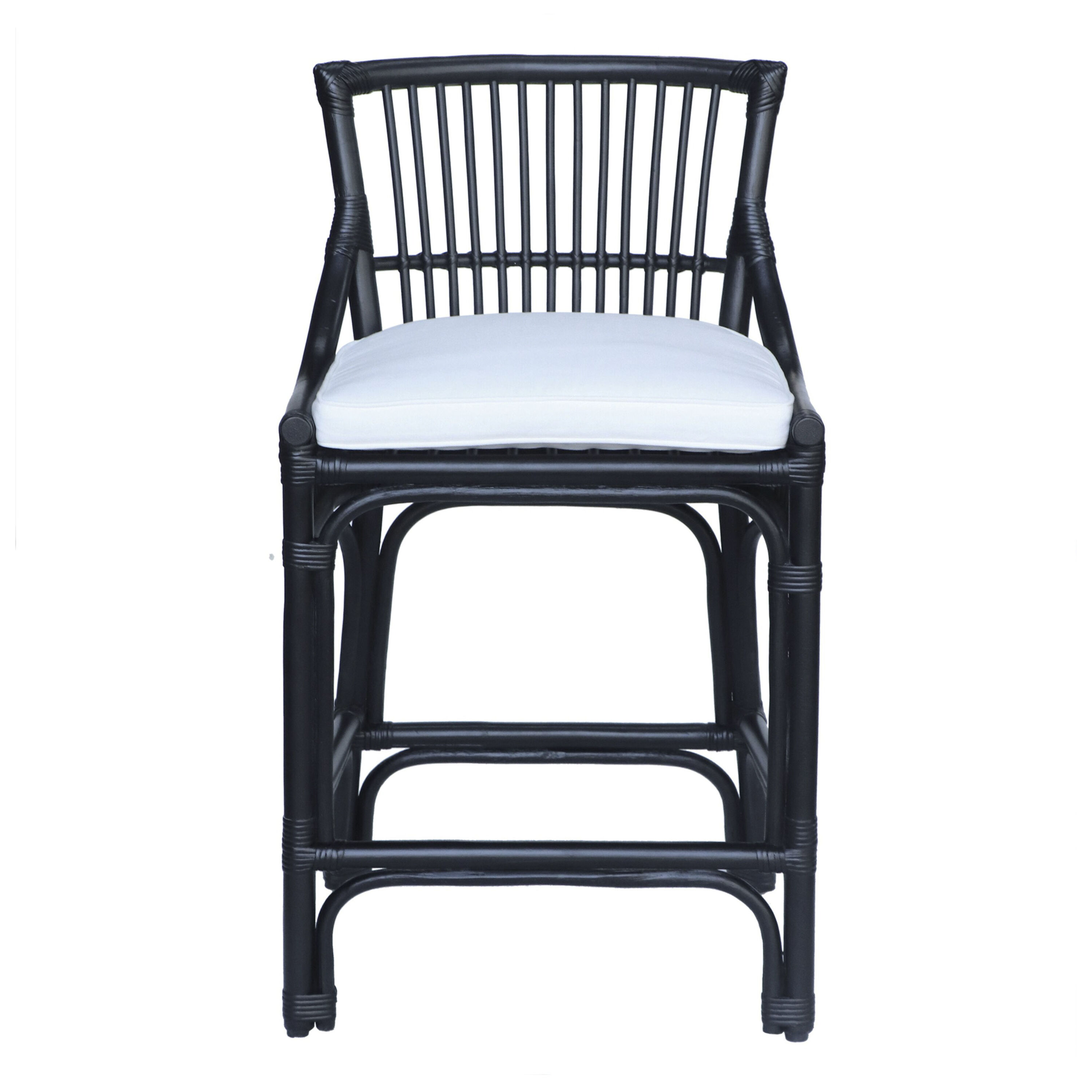 Cunard Handwoven Rattan Counter Stool with Cushion image number 2