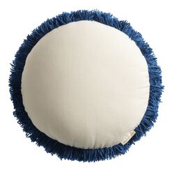 Round Tufted Evil Eye Indoor Outdoor Throw Pillow