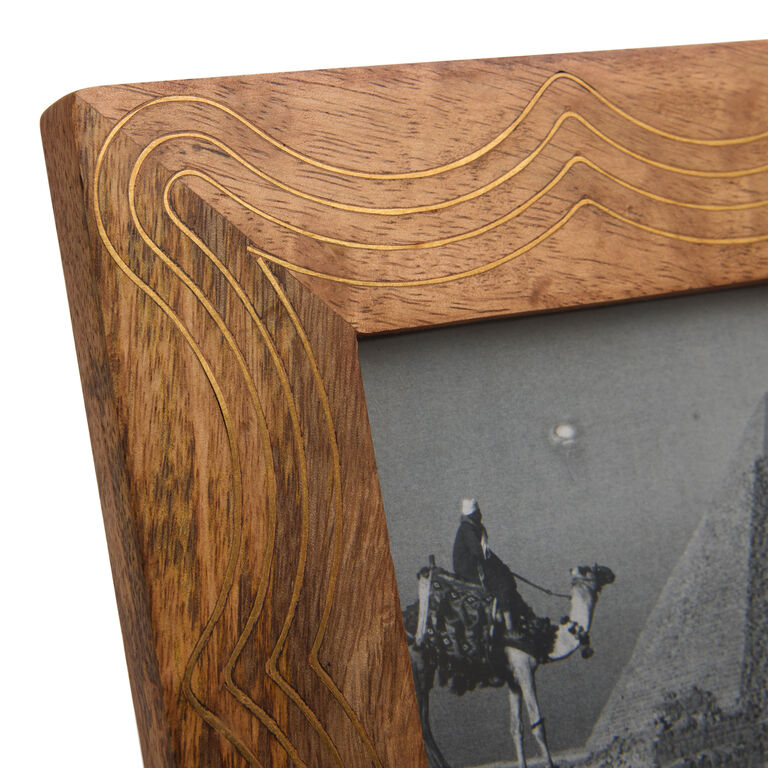 Mango Wood with Gold Inlay Picture Frame image number 2