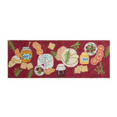 Burgundy Savory Charcuterie Beaded Table Runner Burgundy Savory Charcuterie Beaded Table Runner