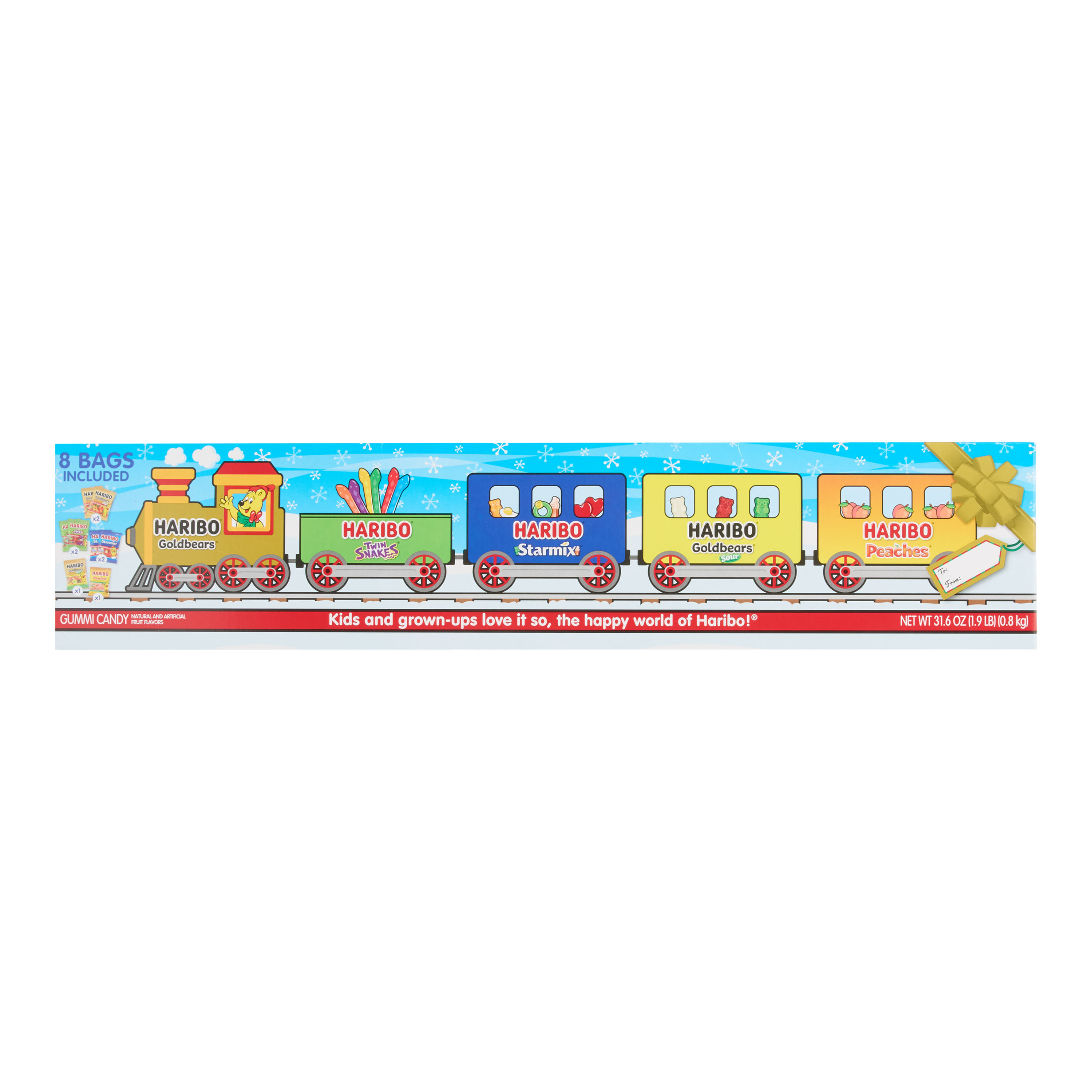 Haribo Holiday Train Gummy Candy 8 Pack image number 0