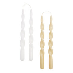 Open Twisted Taper Candles 2 Pack