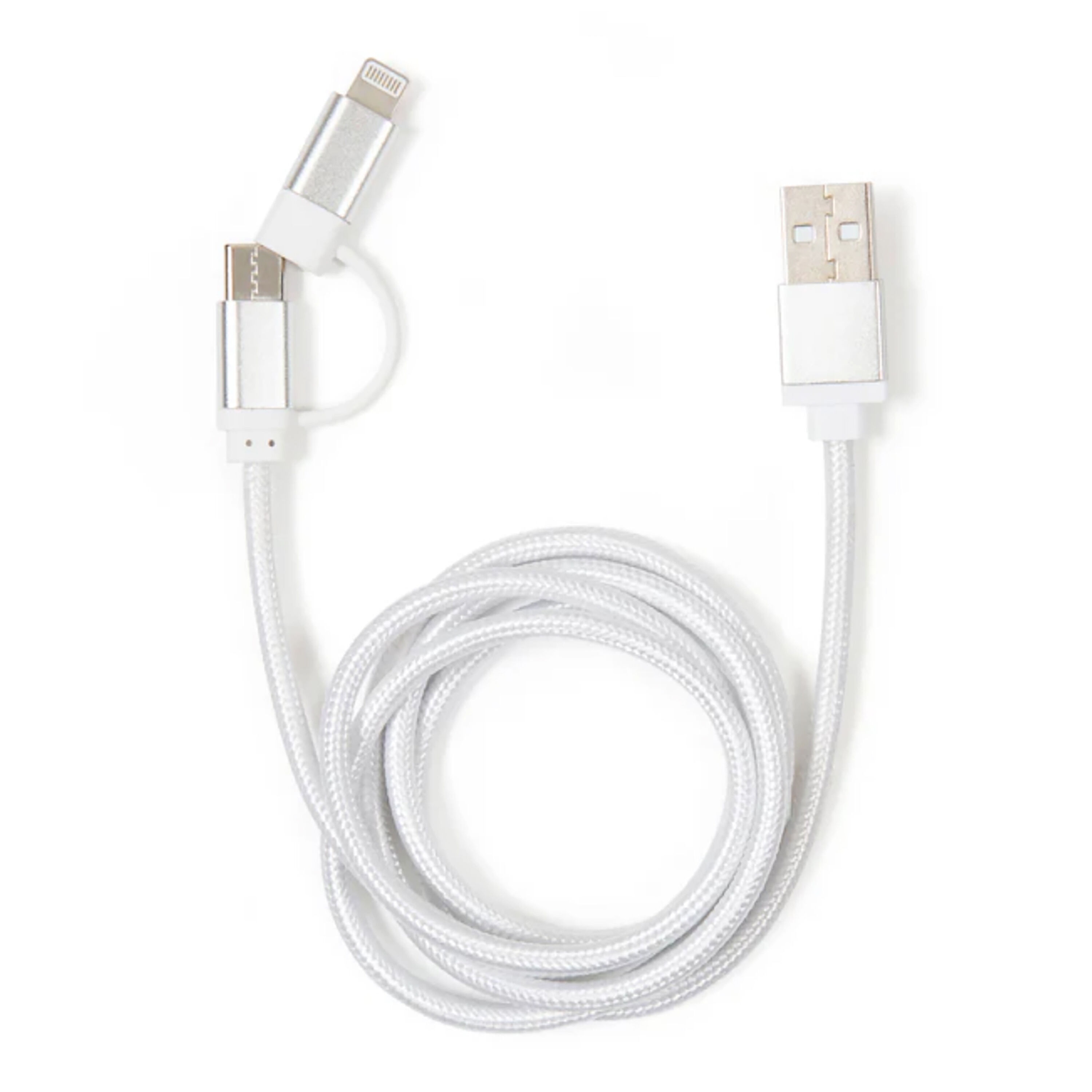Kikkerland 2-in-1 Type-C and Lightning USB Charging Cable image number 2