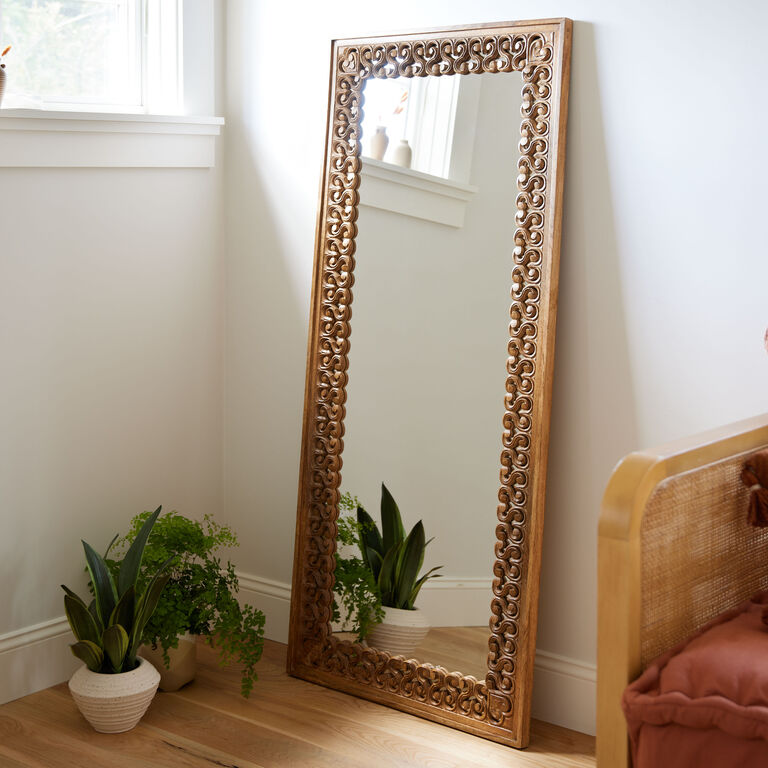 Buy WOOD HUT MART Wall Mount Wooden MIROR Frame Online at Low Prices in  India 