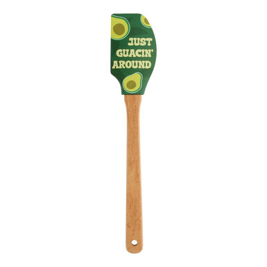 Green Silicone and Wood Just Guacin' Around Avocado Spatula Green Silicone and Wood Just Guacin' Around Avocado Spatula