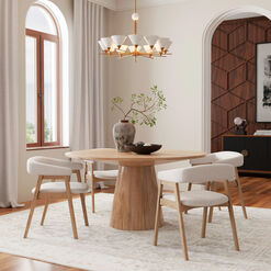 Solebay Round Wood Dining Table