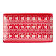 Rectangular Red And White Fair Isle Serving Platter image number 2