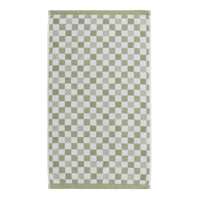 Asteria Checkered Terry Hand Towel image number 2