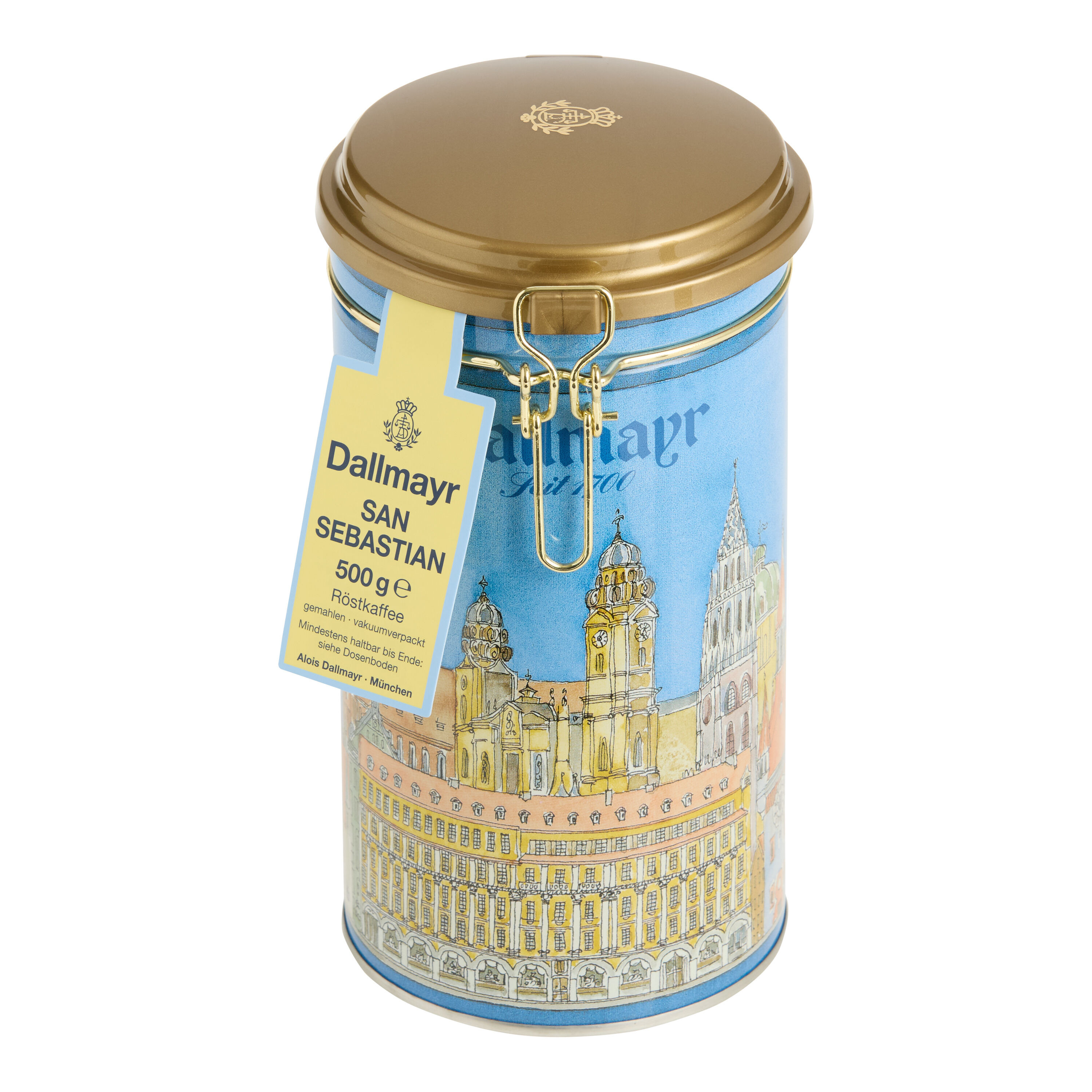 Dallmayr San Sebastian Munich Ground Coffee Tin image number 0
