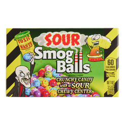 Toxic Waste Sour Smog Balls Candy Theater Box Set Of 3