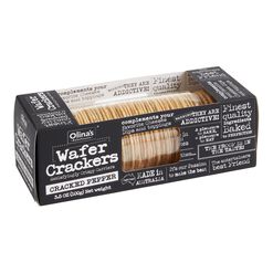 Olina's Cracked Pepper Wafer Crackers