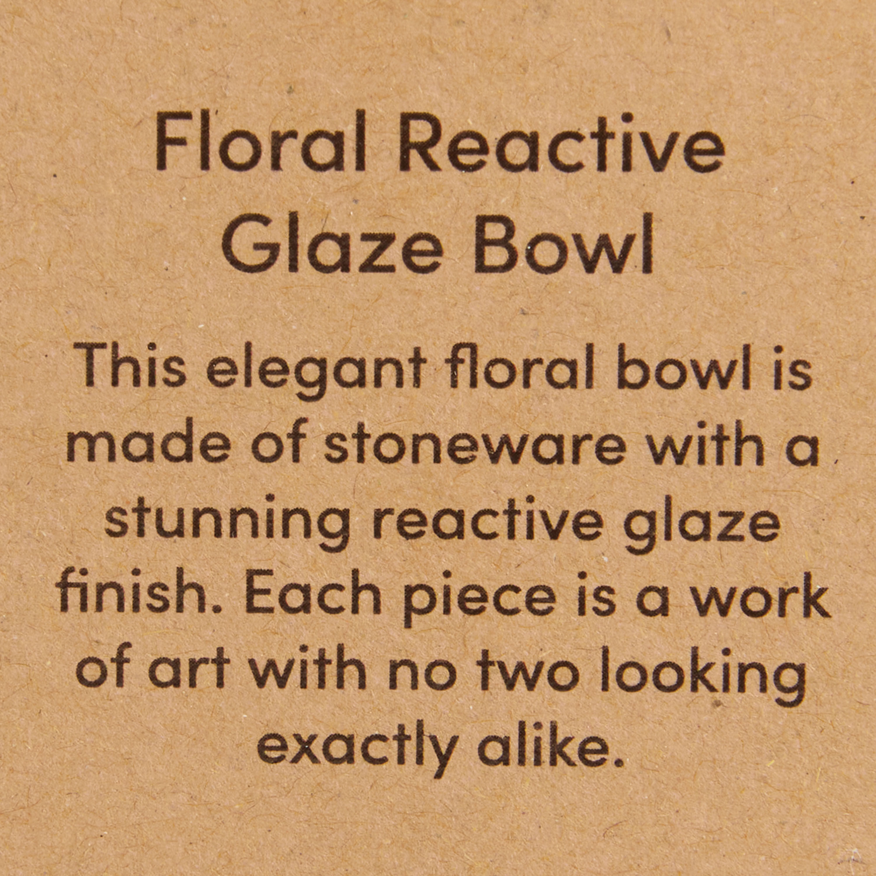 CRAFT Taupe Reactive Glaze Ceramic Flower Bowl Decor image number 2