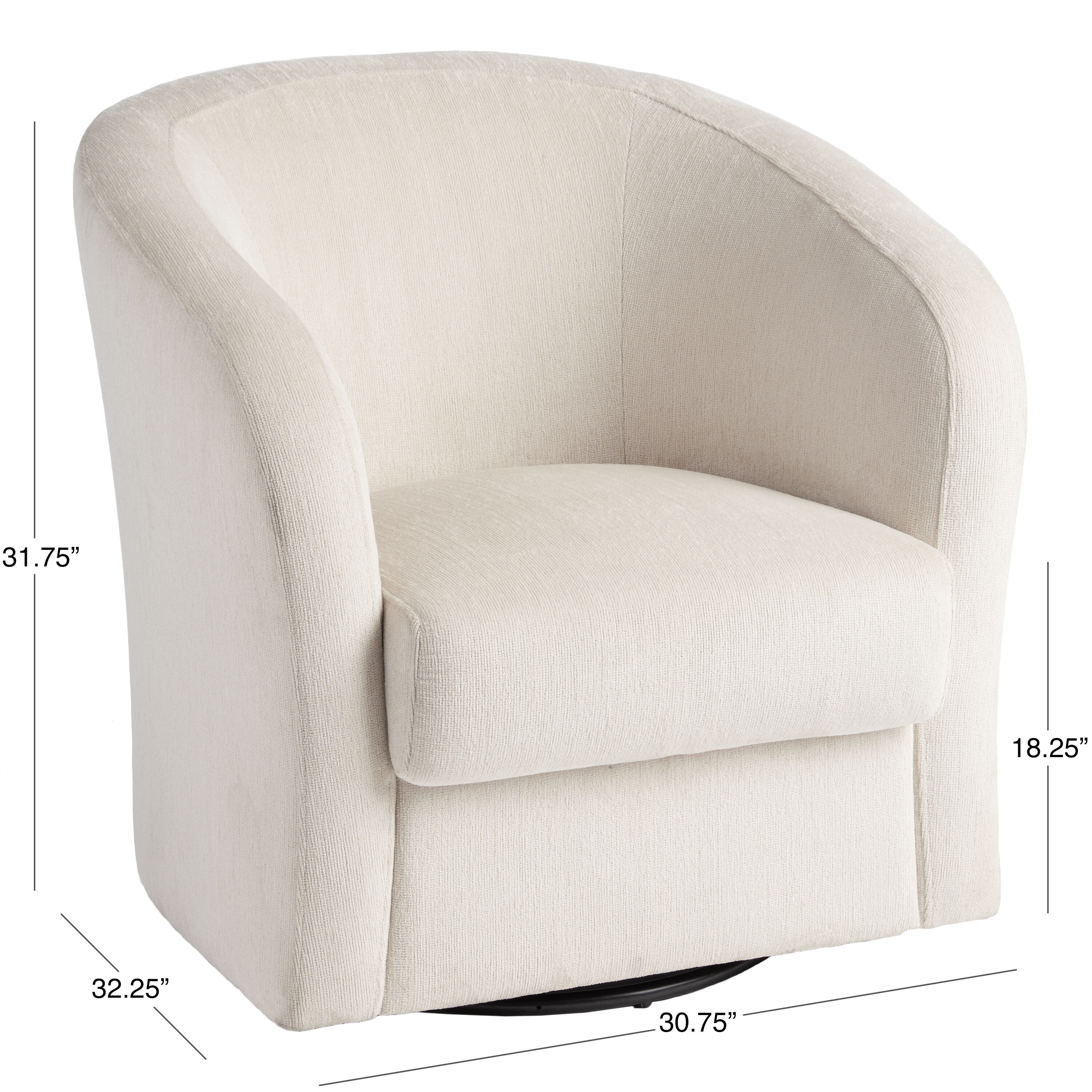 Megan swivel chair world outlet market