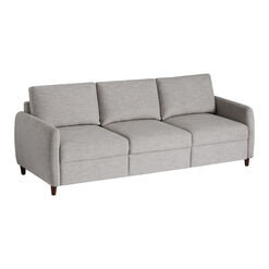 Hollis Gray Right Facing Sofa with Pullout Chaise