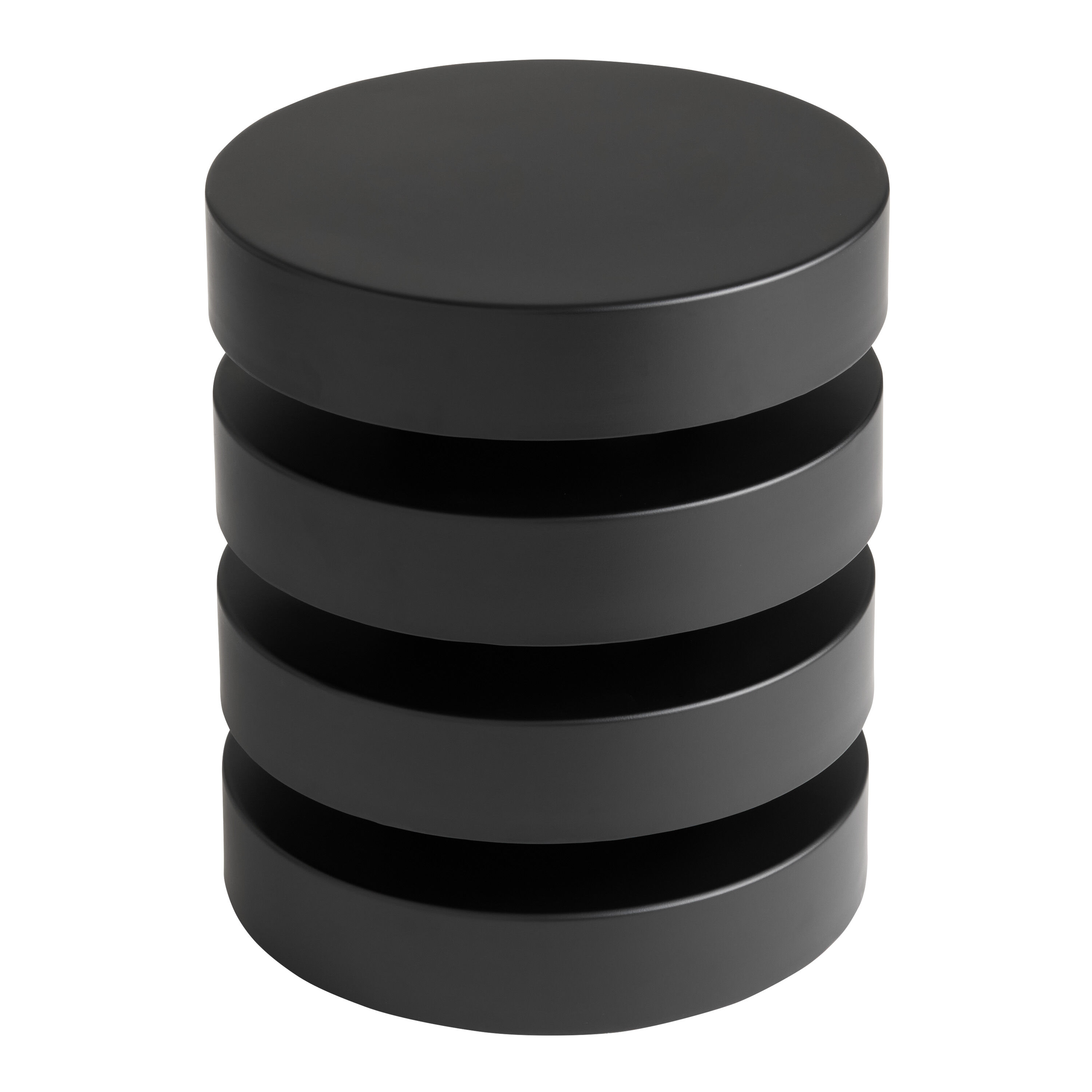 Batu Round Metal Geometric Outdoor Side Table image number 0