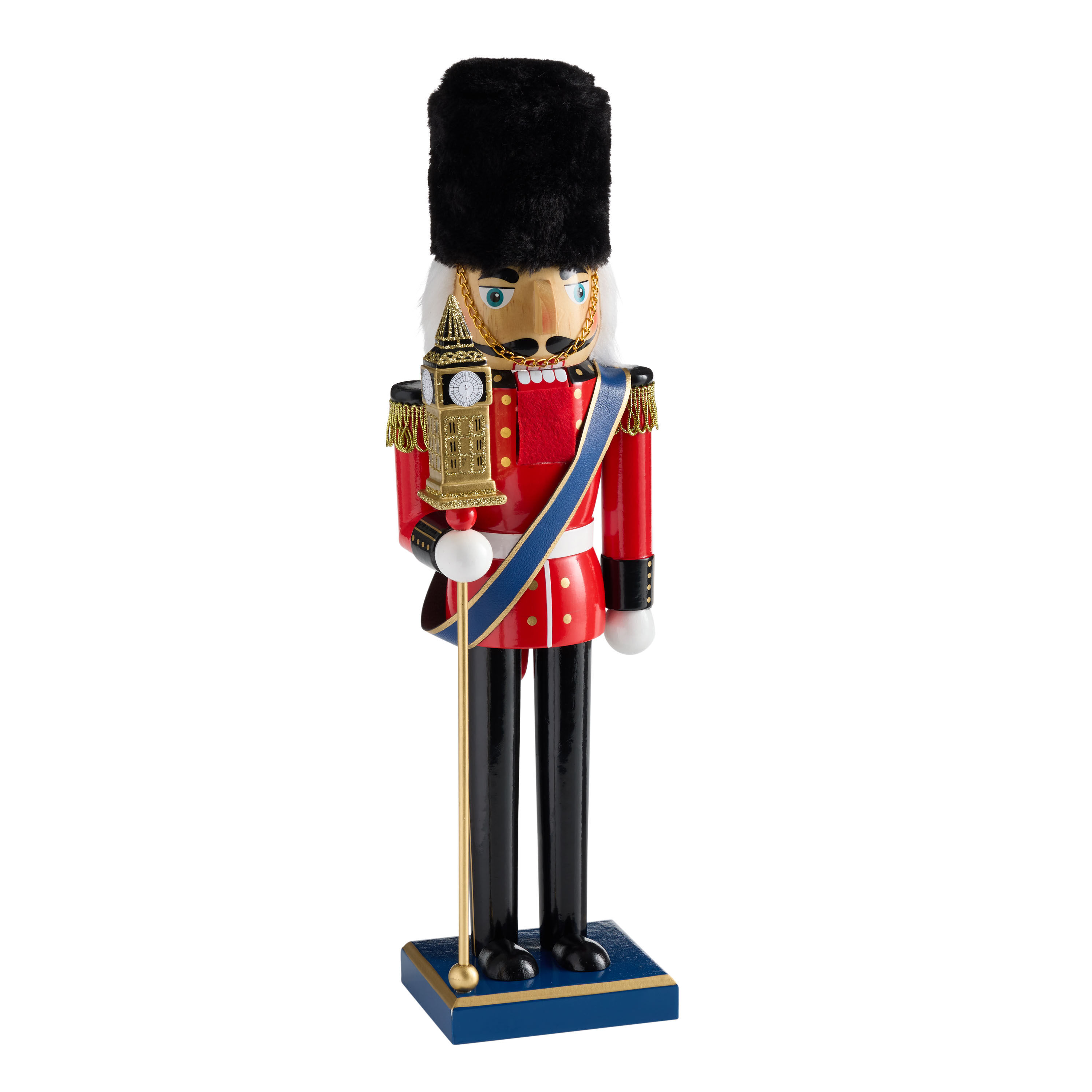 Beefeater Nutcracker with Big Ben Staff Decor image number 1