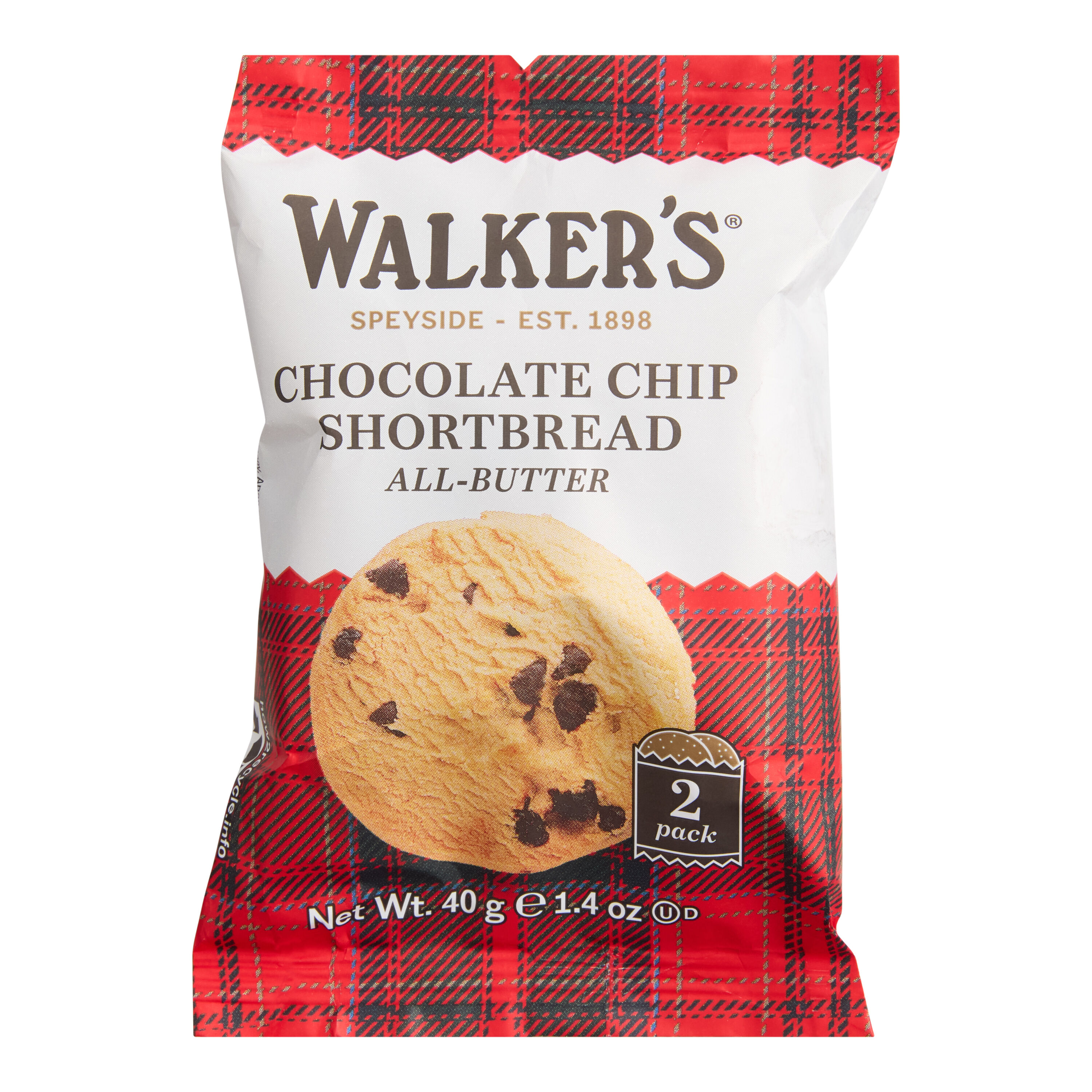 Walker's Chocolate Chip Shortbread Snack Size