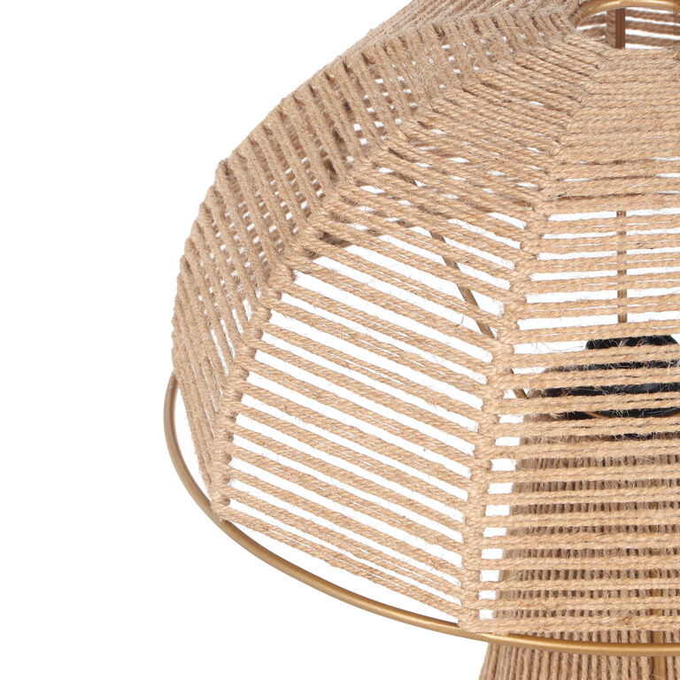 Fenna Jute Rope Dome Table Lamp image number 3