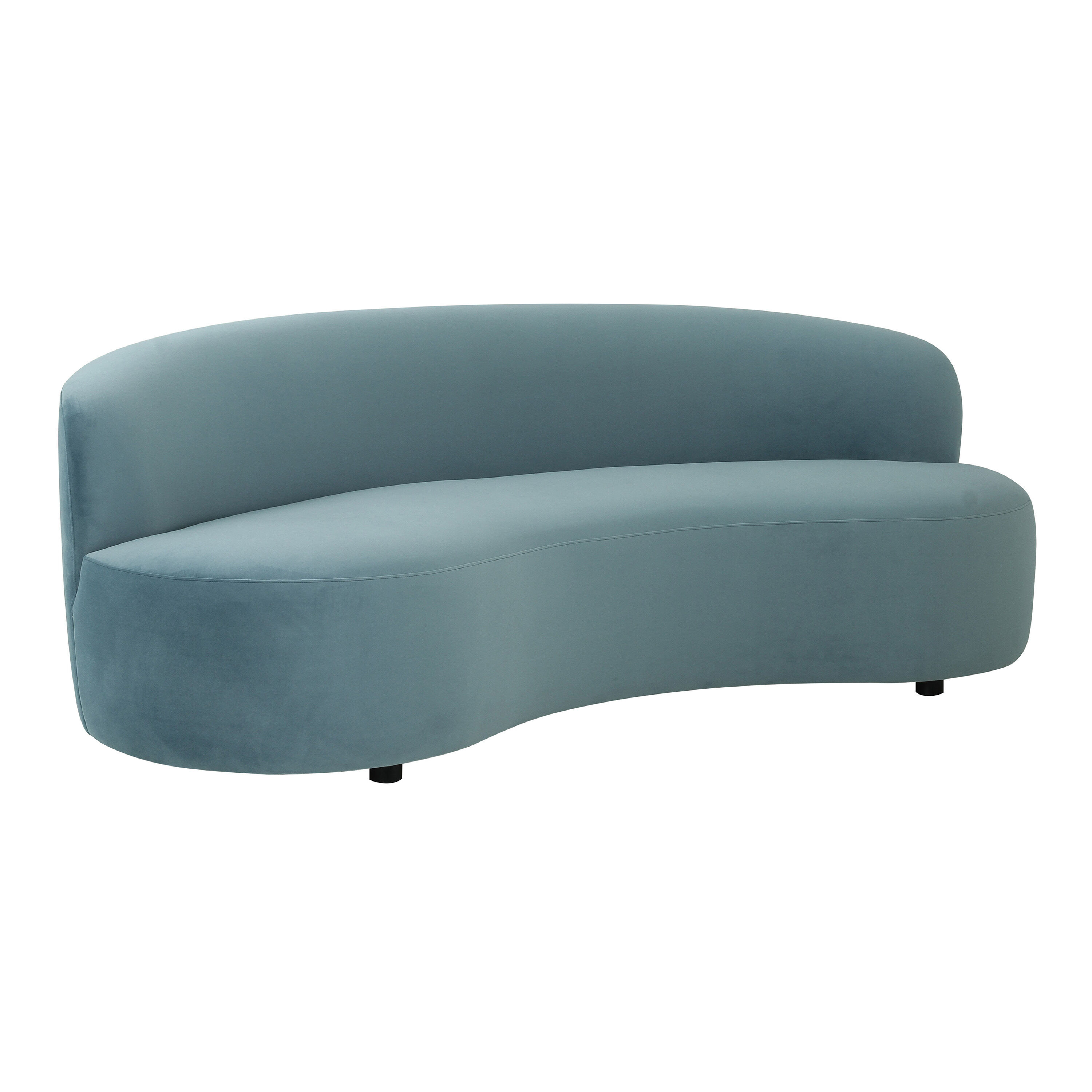 Somerville Velvet Curved Sofa World Market