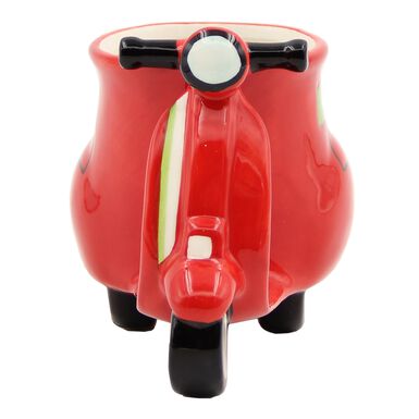 Red Scooter Figural Ceramic Mug Red Scooter Figural Ceramic Mug