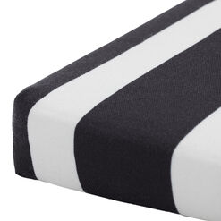 Black and White Stripe Adirondack Chair Cushion