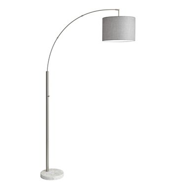 Sidney Steel Arc And Marble Adjustable Floor Lamp Sidney Steel Arc And Marble Adjustable Floor Lamp