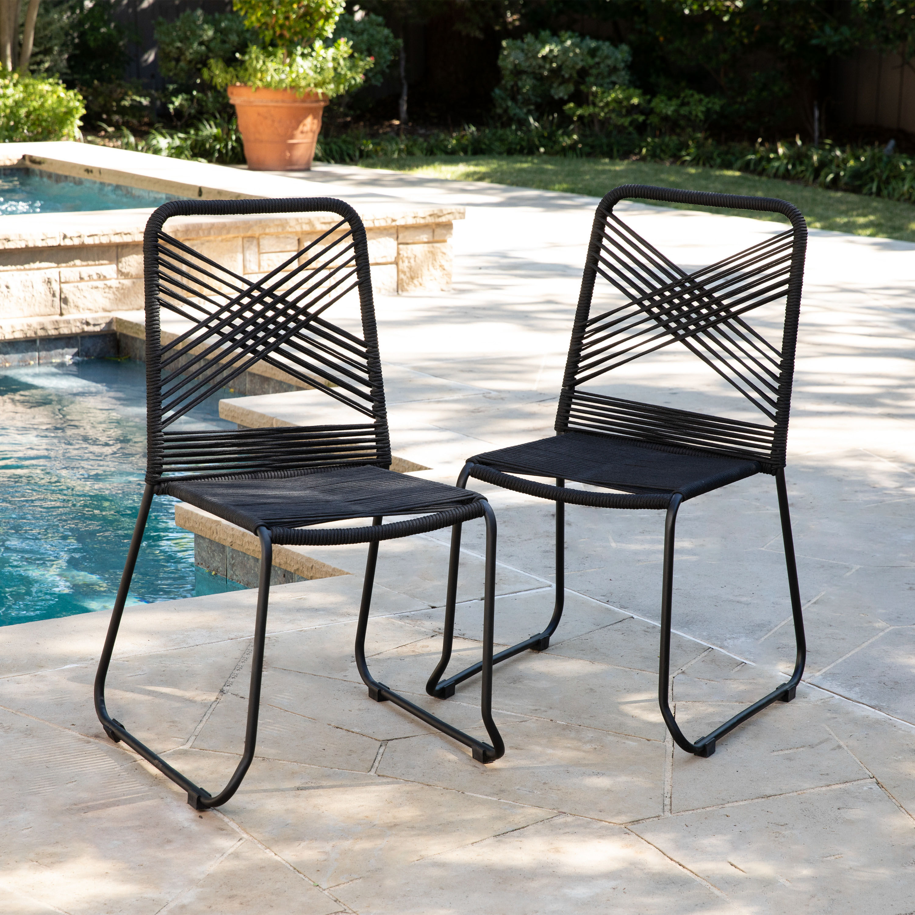 Black outdoor chair 2025 set