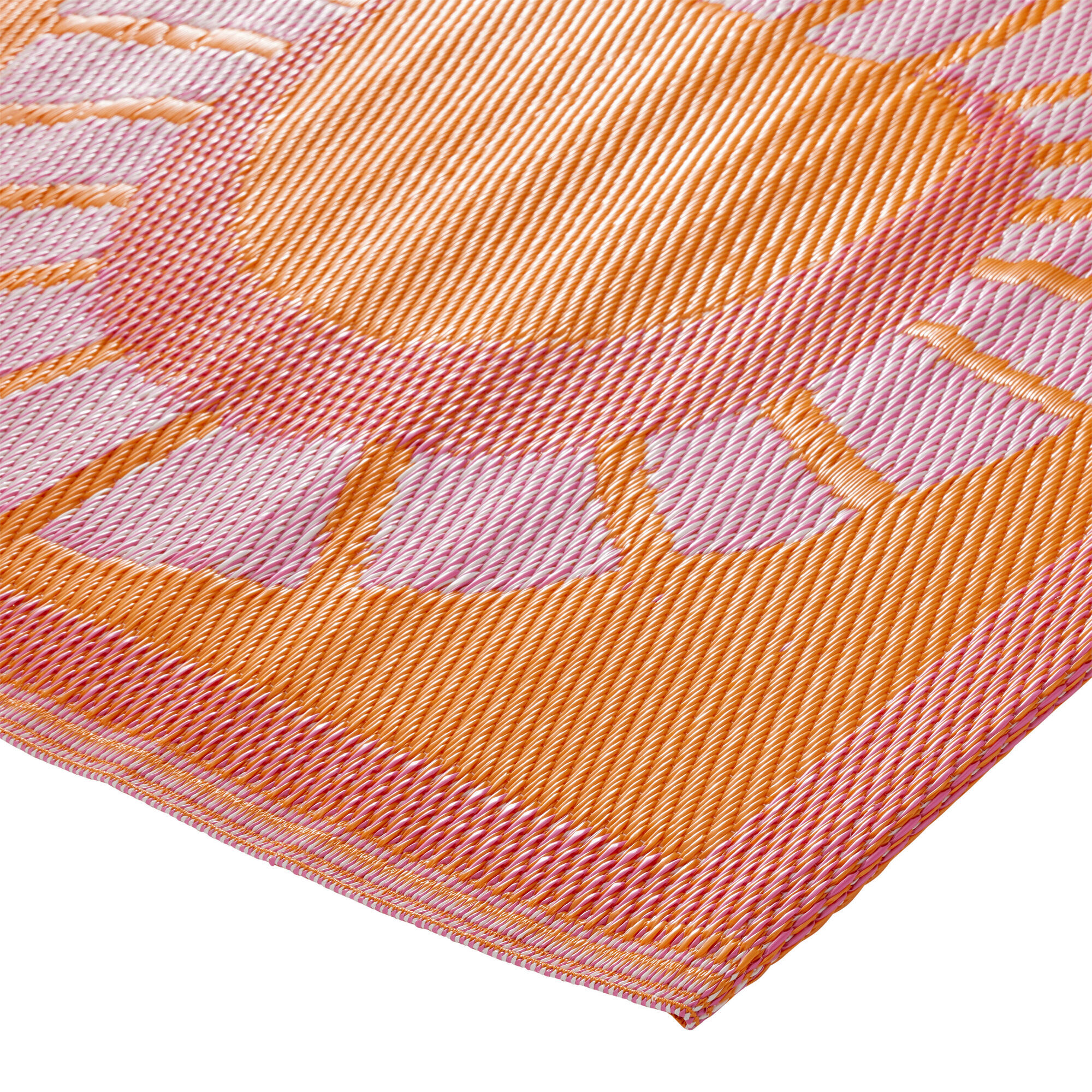Rio Orange Snake Reversible Indoor Outdoor Floor Mat image number 3