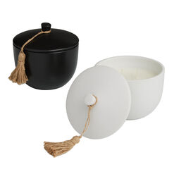 Jute Tassel 3 Wick Scented Candle Collection