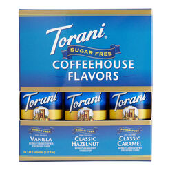 Torani Mini Sugar Free Coffeehouse Syrup Sampler 3 Pack