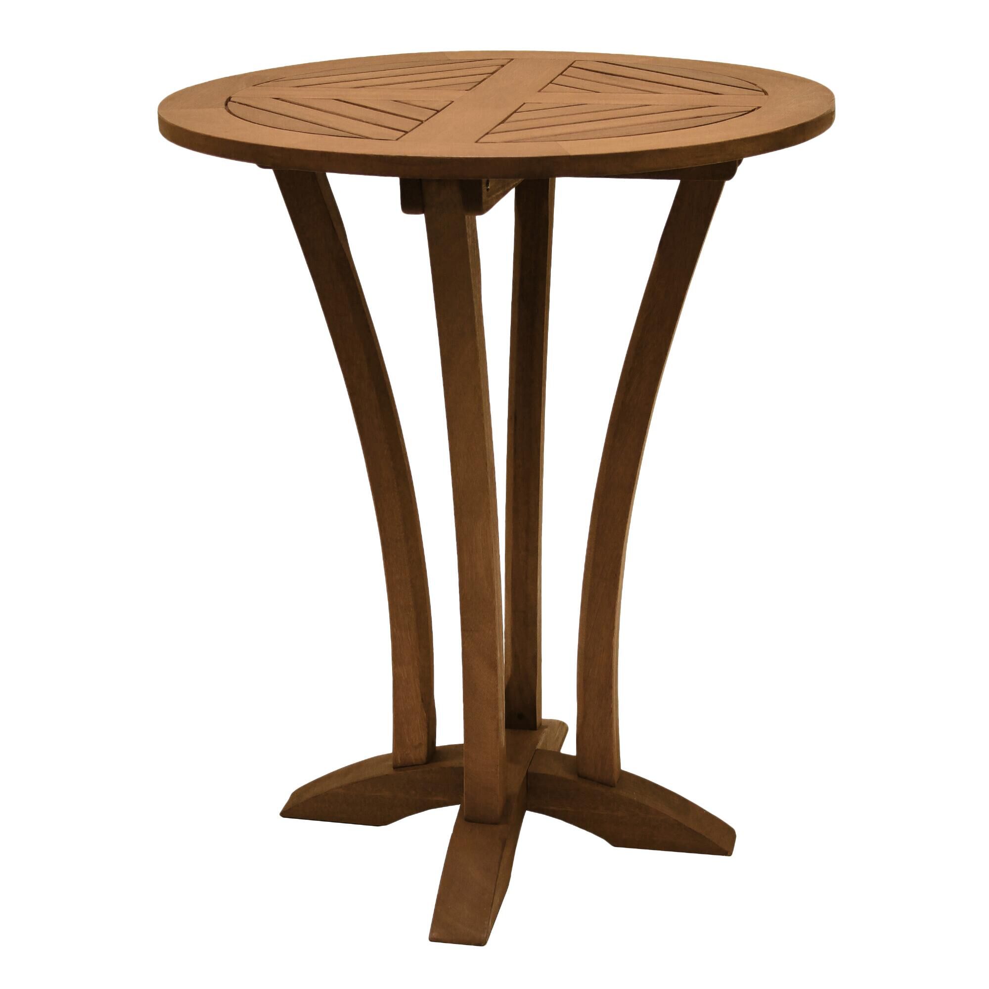 Oreton Round Eucalyptus Wood Outdoor Pub Collection image number 1