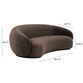 Burton Velvet Curved Sofa image number 5