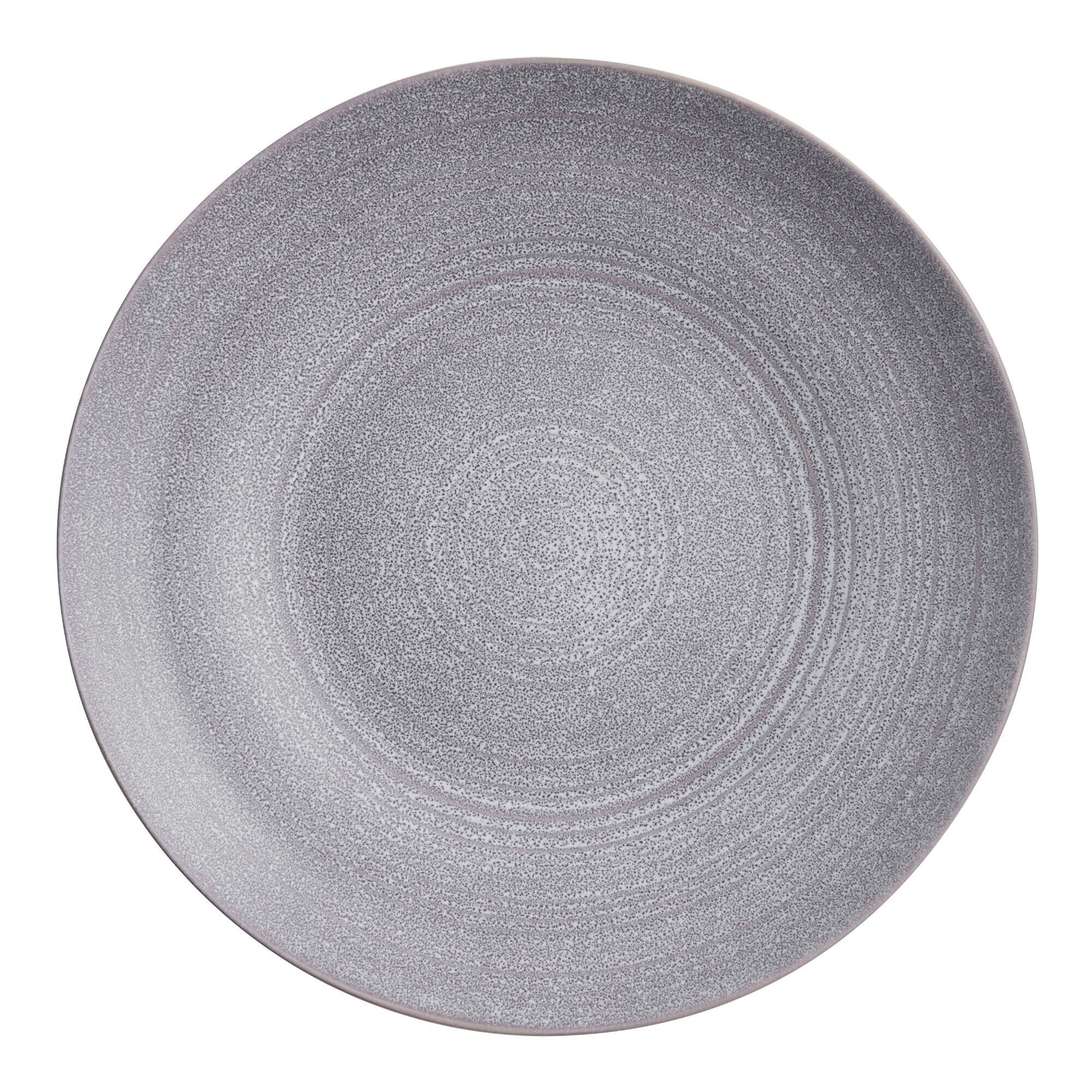 Ash Satin Gray Speckled Salad Plate World Market