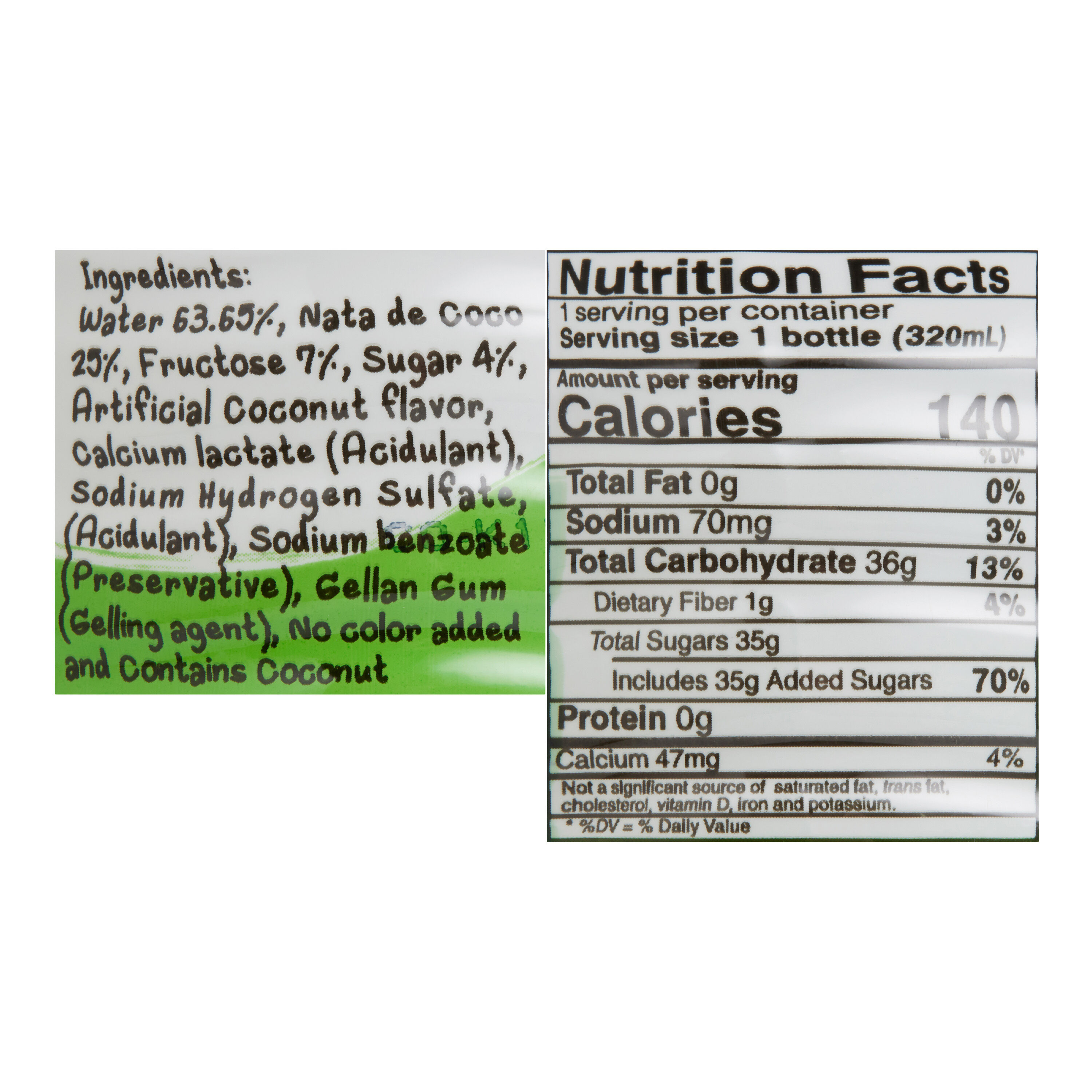 Mogu Mogu Coconut Drink With Nata De Coco image number 1