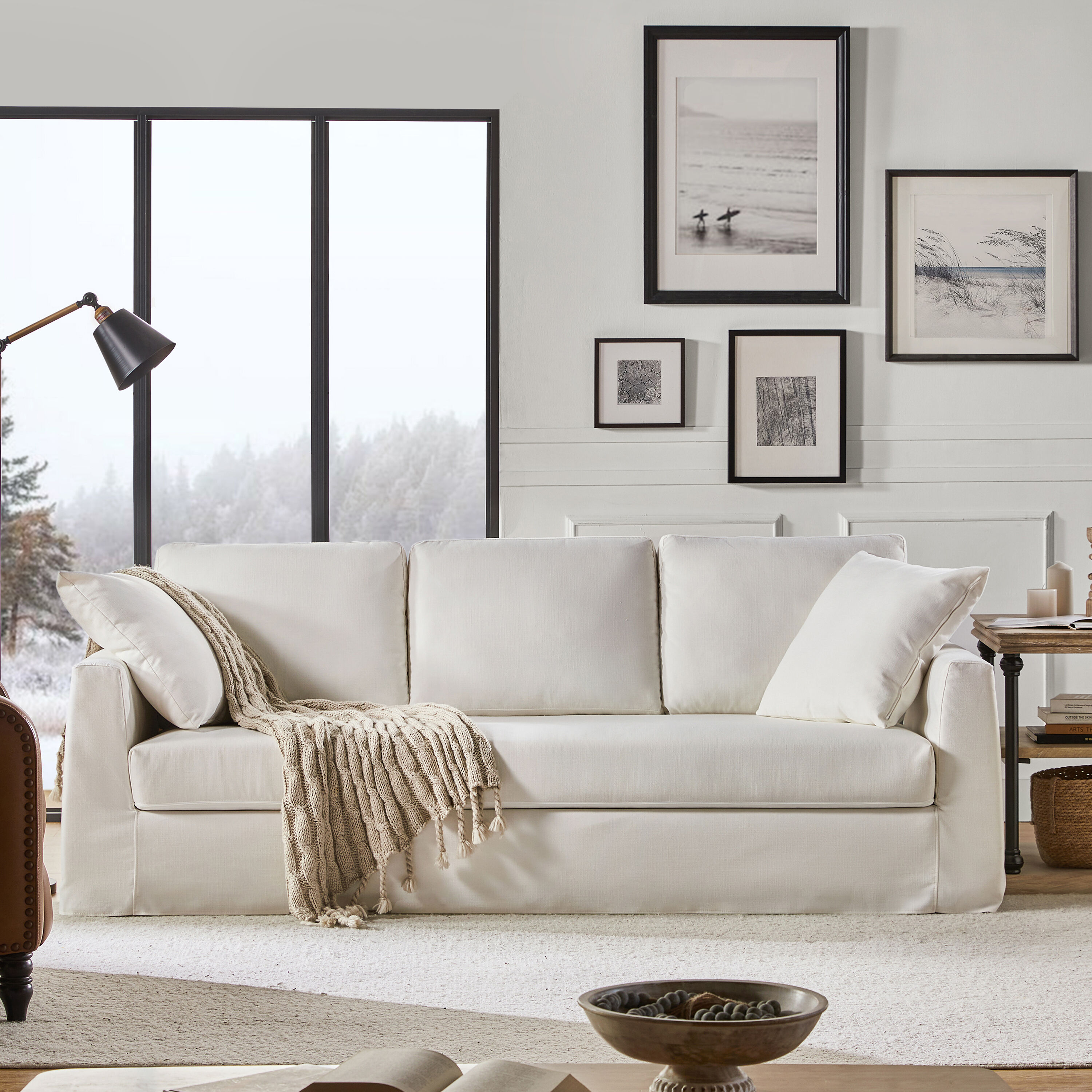 World market luxe sofa slipcover outlet
