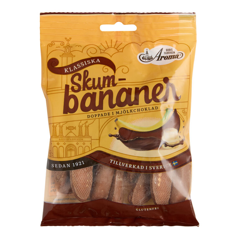 Aroma Skum-Bananer Choco Banana Swedish Gummy Candy Set of 2 image number 1