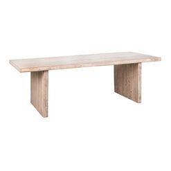 Tyne Aged White Reclaimed Pine Dining Table